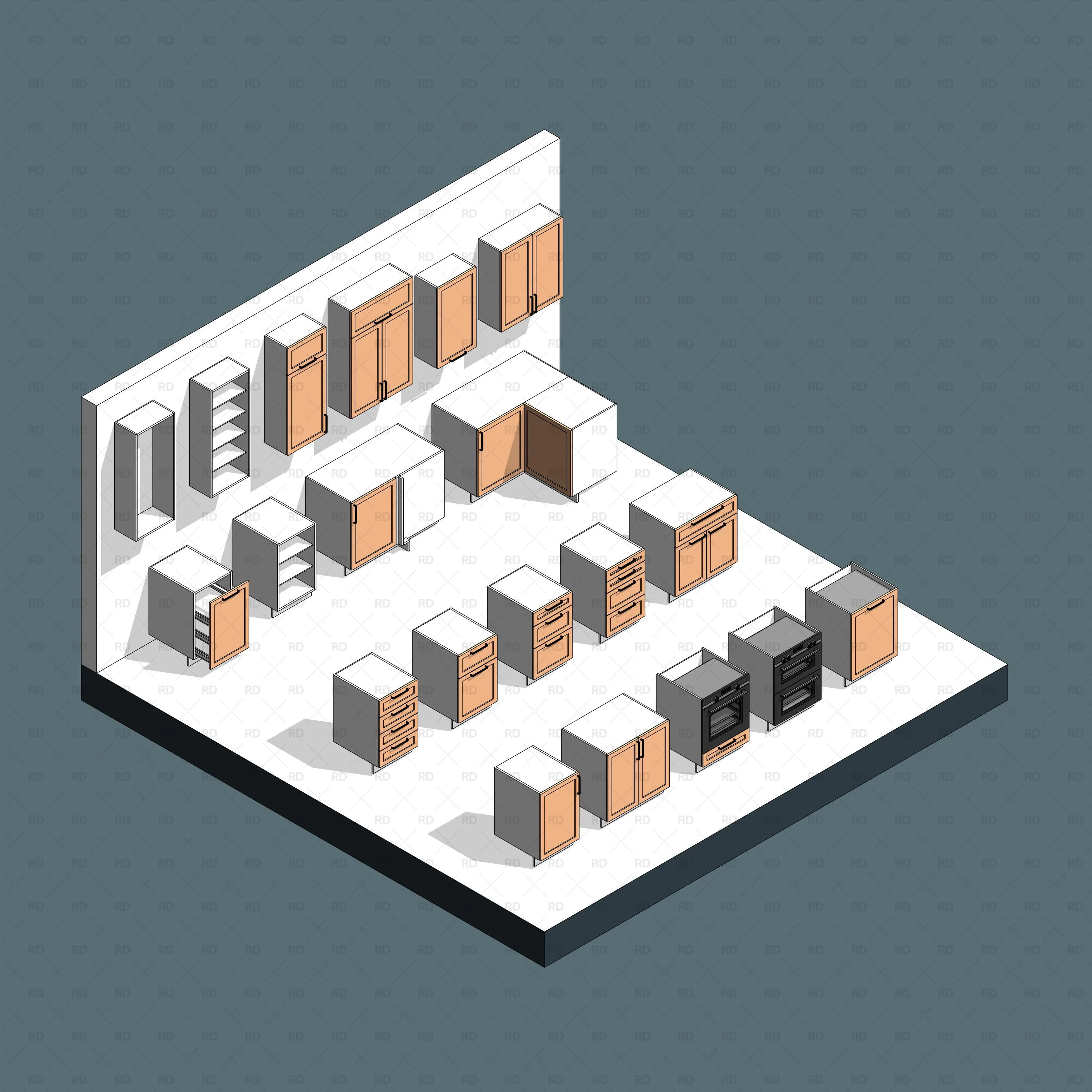 Kitchen Revit Families - Professional