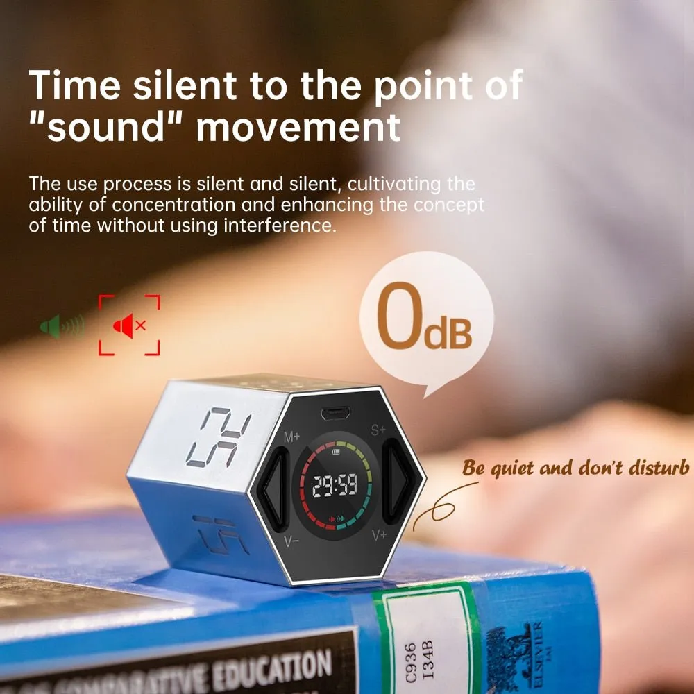 Kitchen Timer LED Digital For Shower/Study/Cooking Stopwatch Magnetic Electronic Countdown 60 Minutes YouTube-Ticktime