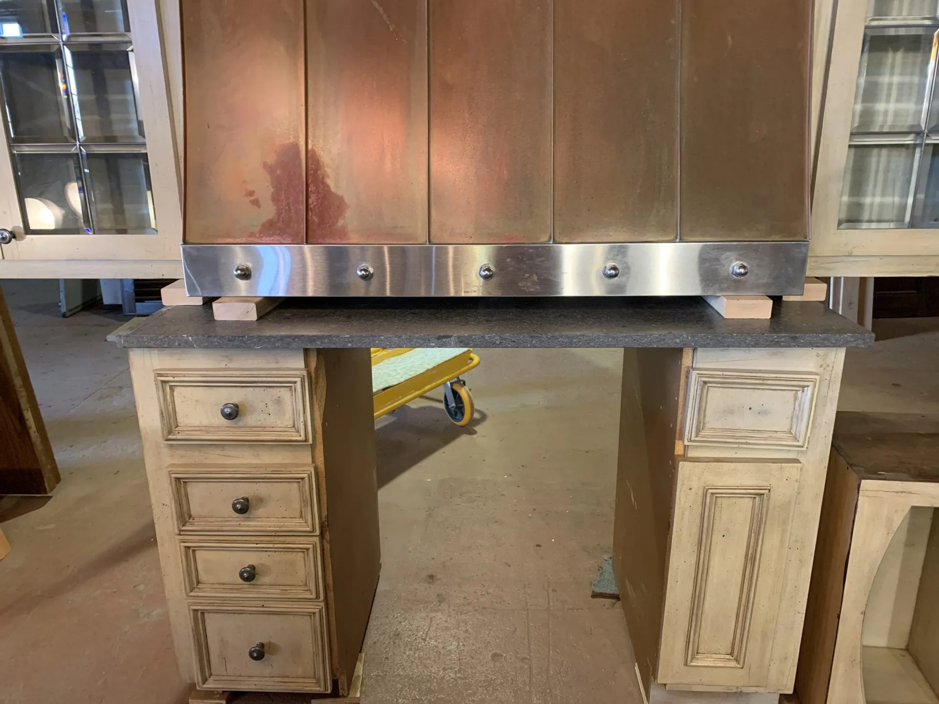 Large Custom Kitchen, Center Island, Bar, Honed Granite Counters