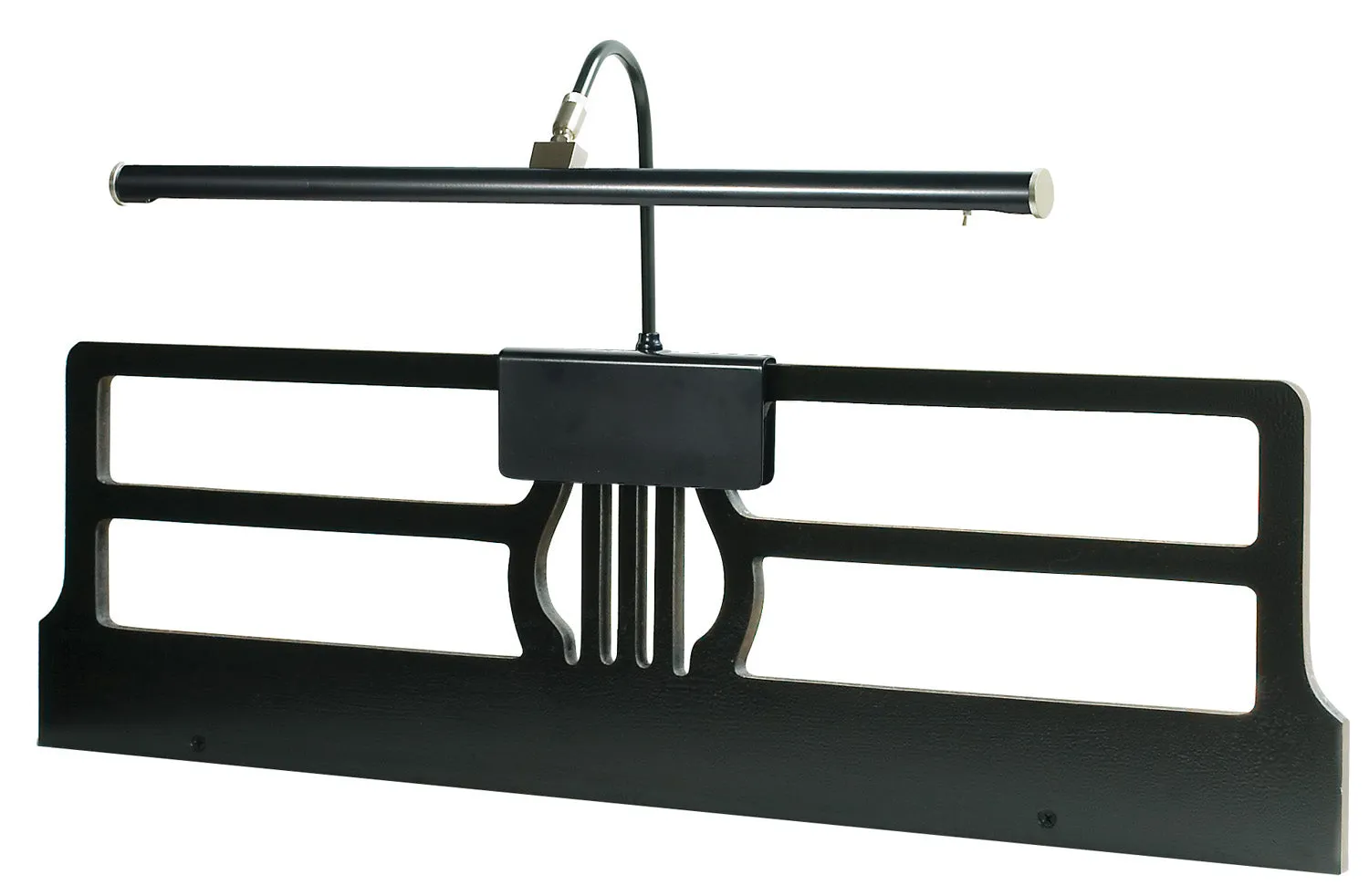 LED Clamp Lamp from the Grand Piano Collection in Black & Satin Nickel Finish by House of Troy