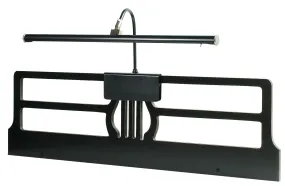LED Clamp Lamp from the Grand Piano Collection in Black & Satin Nickel Finish by House of Troy