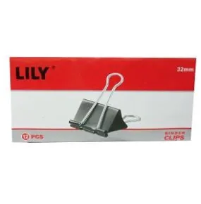 Lily Binder Clips 19 mm x12
