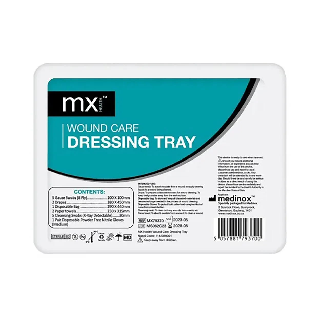 Medinox MX Dress Tray Wound Care 1 Unit