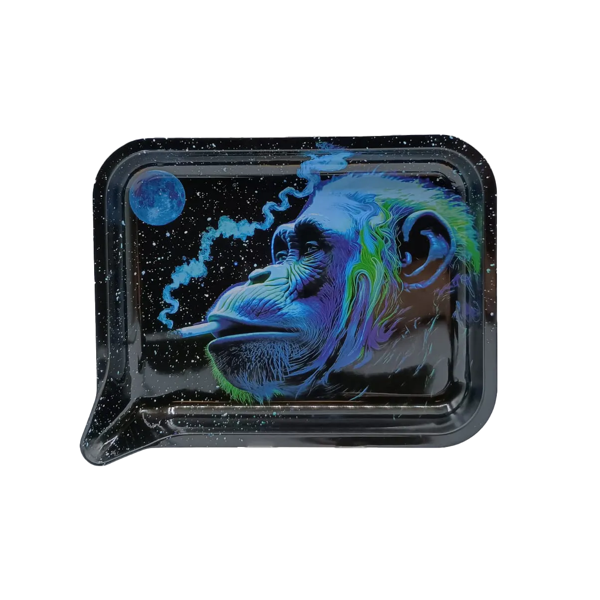 Medium Funnel Rolling Tray With 3D Lids (Smoking Gorilla)