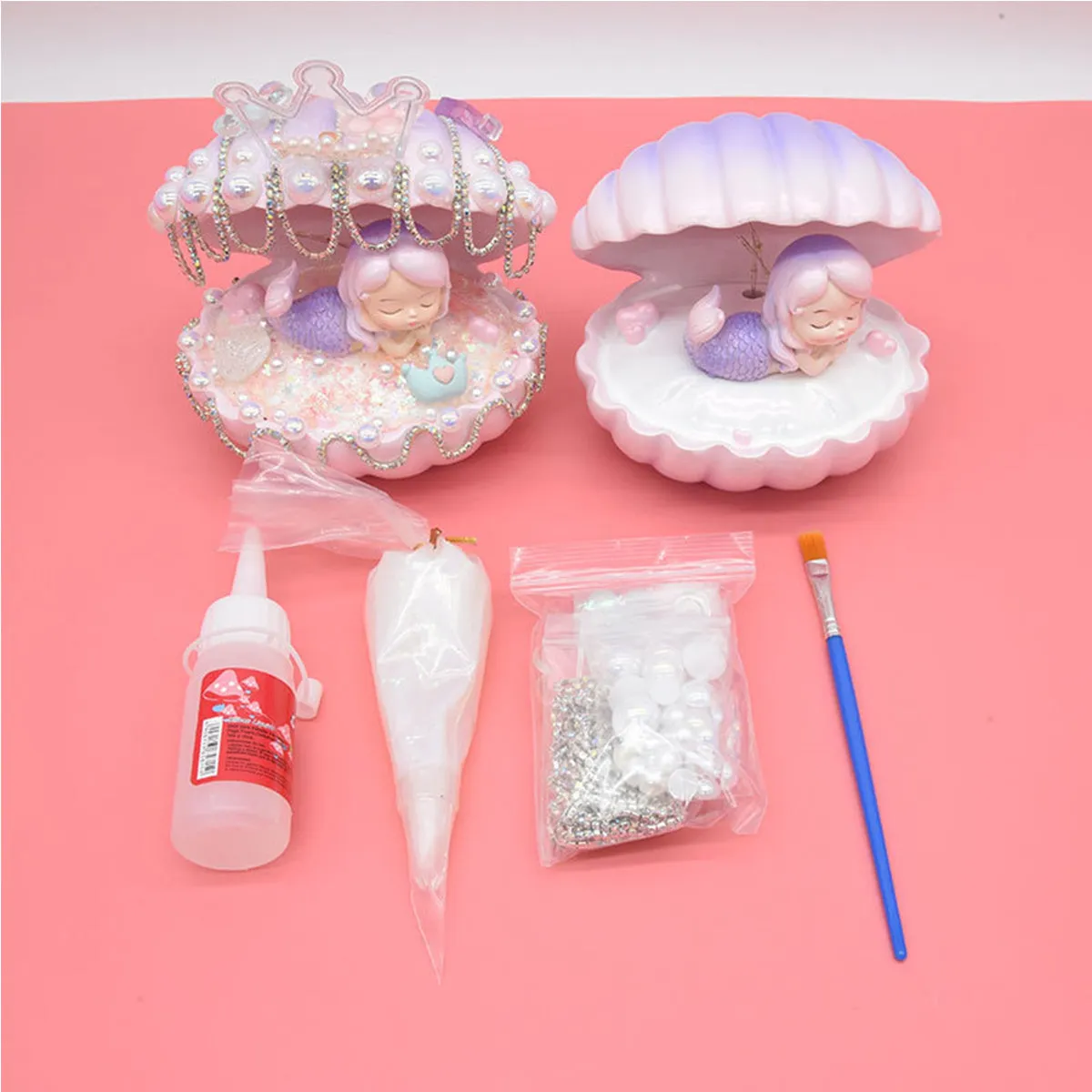 Mermaid Night Lamp DIY Shell Light Soft Night Light Home Decoration