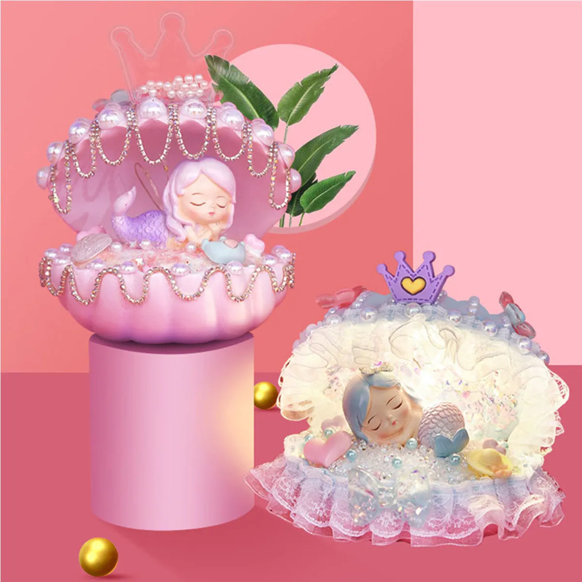 Mermaid Night Lamp DIY Shell Light Soft Night Light Home Decoration