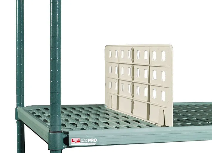 Metro MUD18-8 Shelf Divider for 18" MetroMax Q Open Grid Shelves, 8" Tall