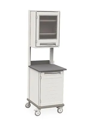 Metro SXRMWS36EOH3 Starsys Single-Width Mobile WorkCenter with epoxy Resin Top, 28.6" x 23.6" x 36.5"