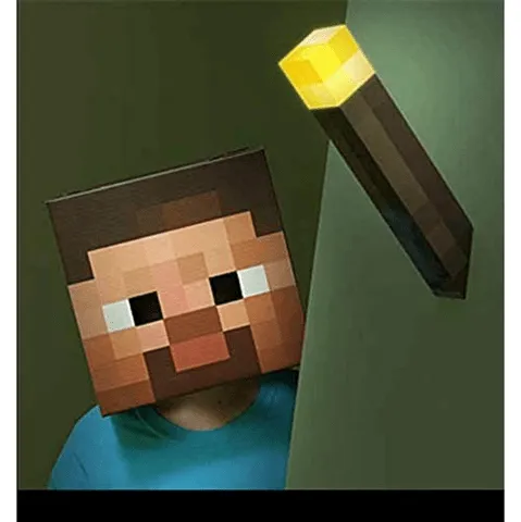 Minecraft LED Light 12 Inch Torch & 7 inch Potion Set of 2