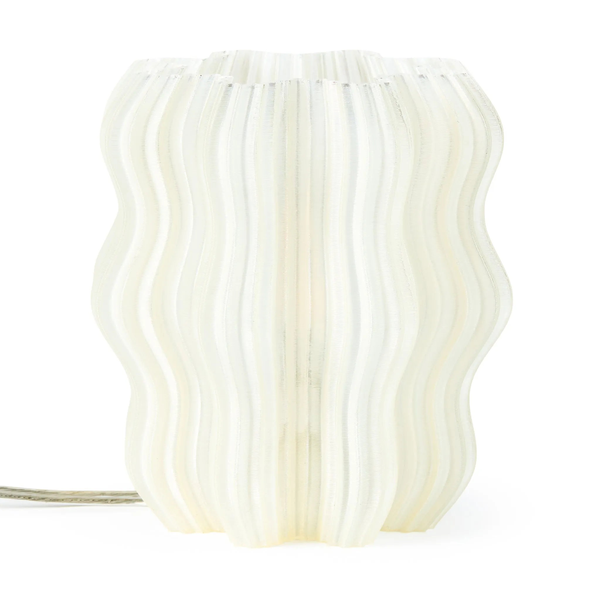 Mini Wavy Recycled Plastic Table Lamp