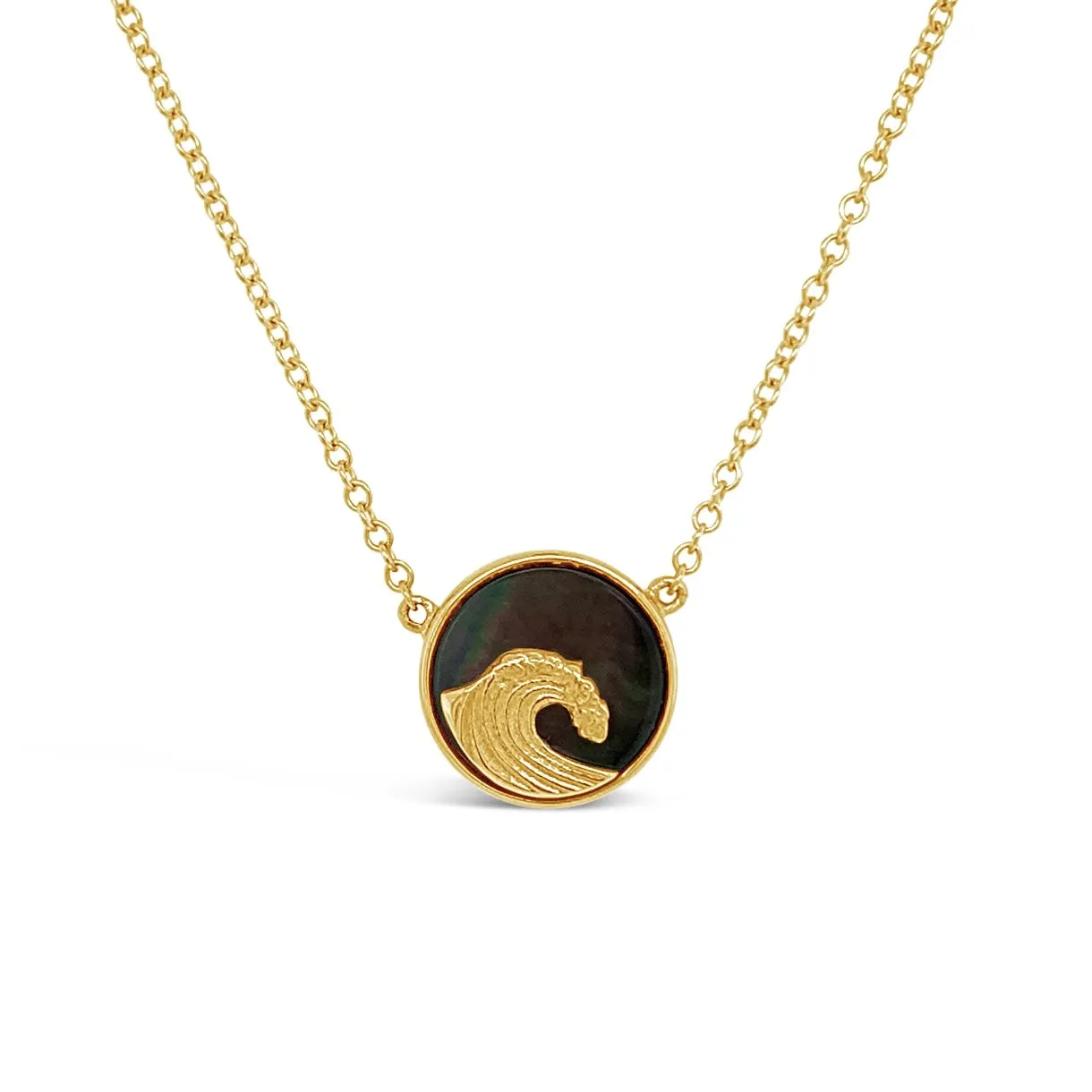 Mother-of-Pearl & Wave Necklace