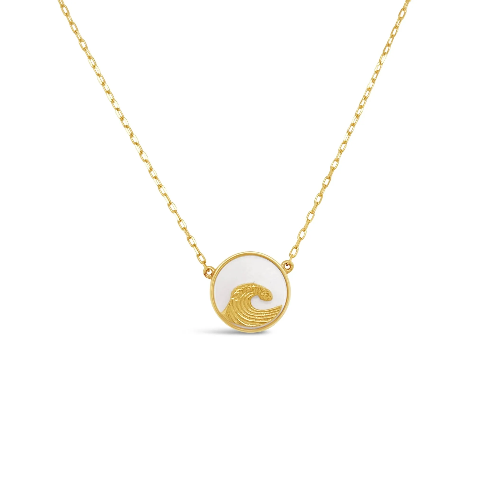 Mother-of-Pearl & Wave Necklace