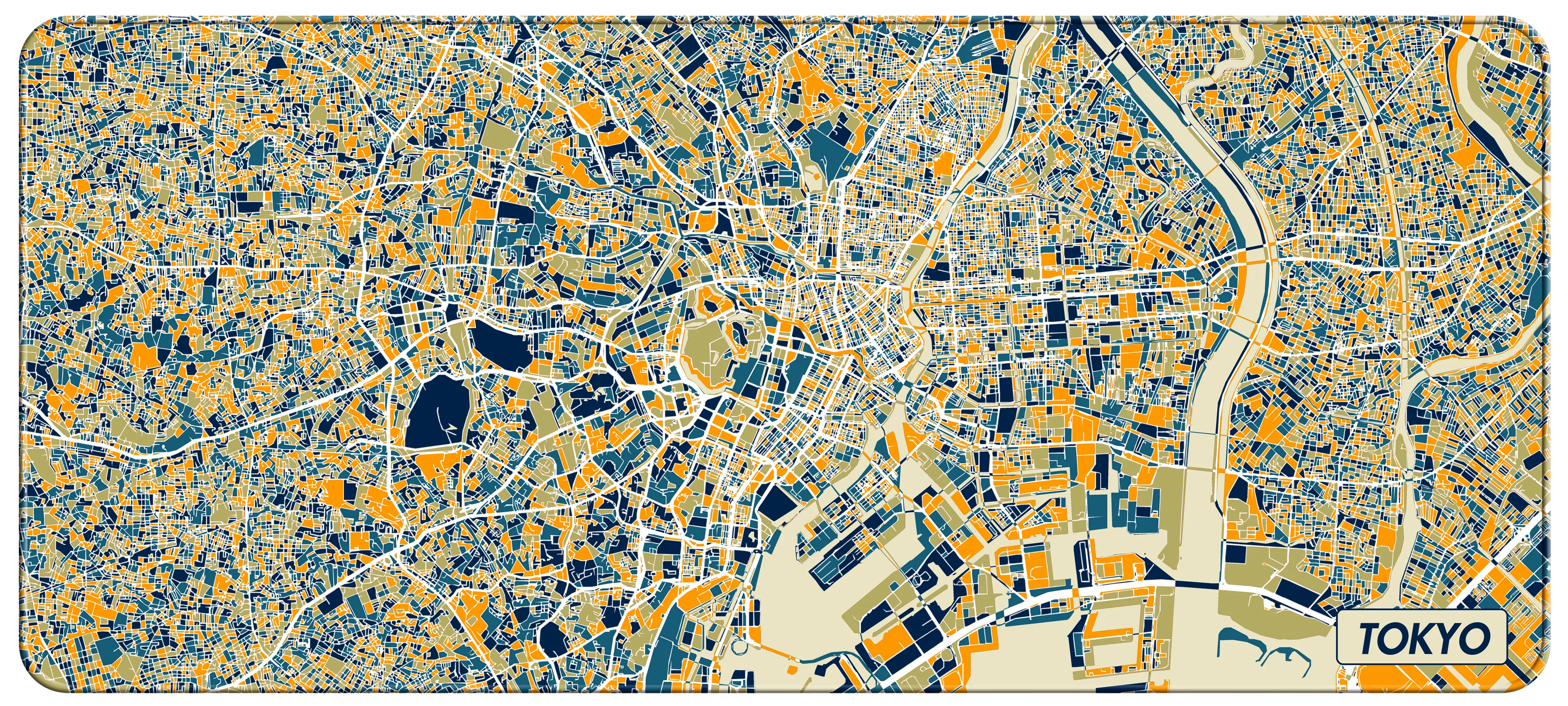 NANAMI DESIGN City Map Desk Mats