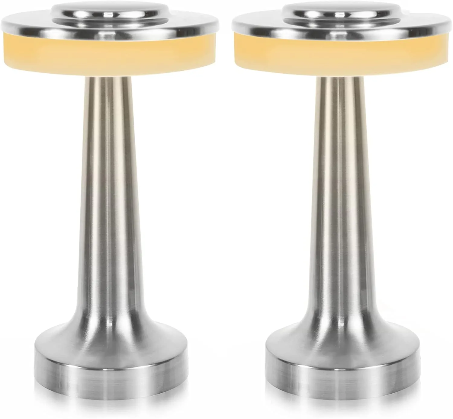 Nightstand Lamp Set of 2, Portable Table Sensor Control