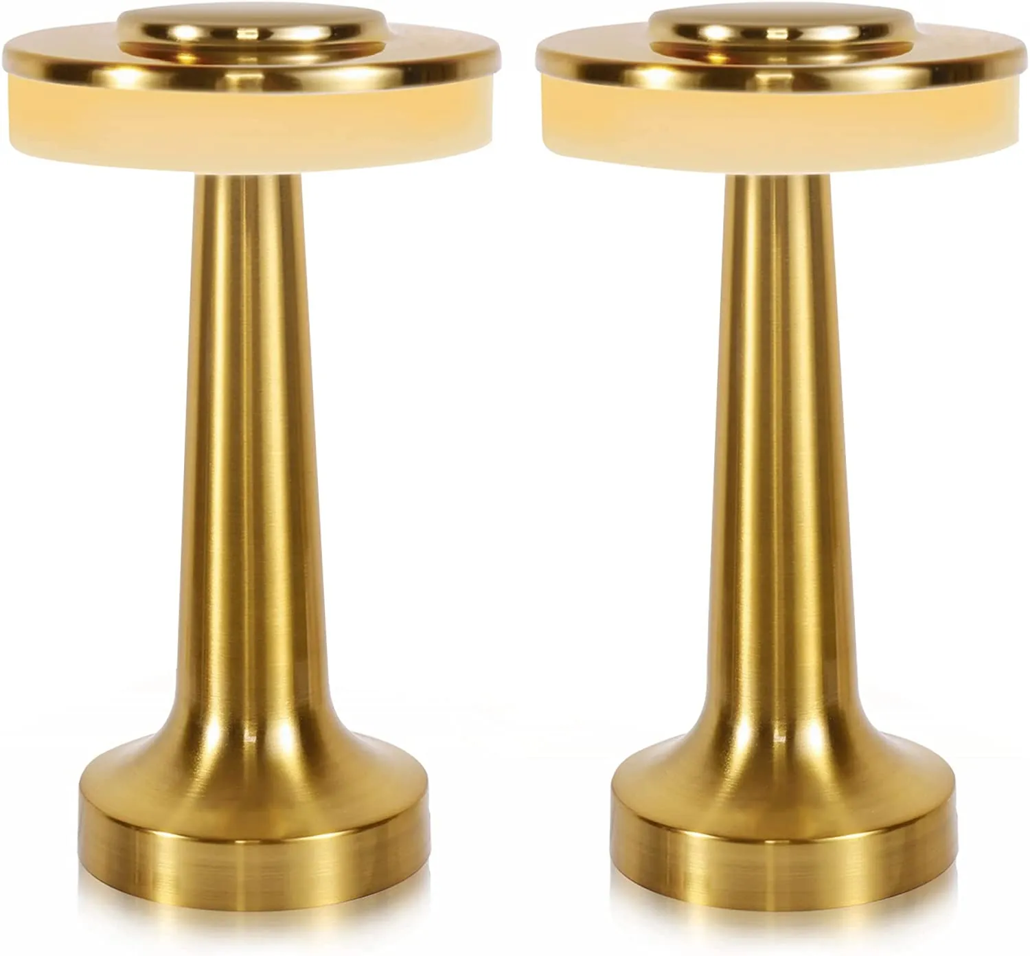 Nightstand Lamp Set of 2, Portable Table Sensor Control