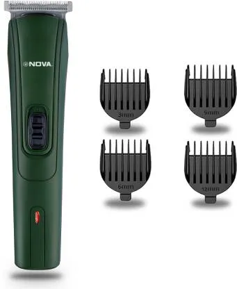 NOVA NHT 1039/03 USB Trimmer 45 min Runtime 5 Length Settings  (Green)
