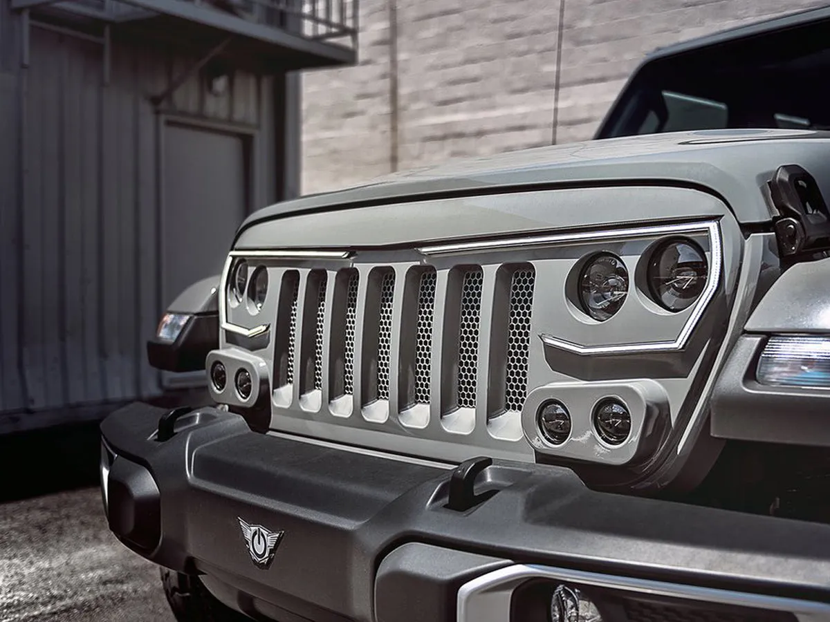 ORACLE Vector Series Grille for 07-18 Jeep Wrangler JK and 18-up Jeep Wrangler JL & 20-up Gladiator JT