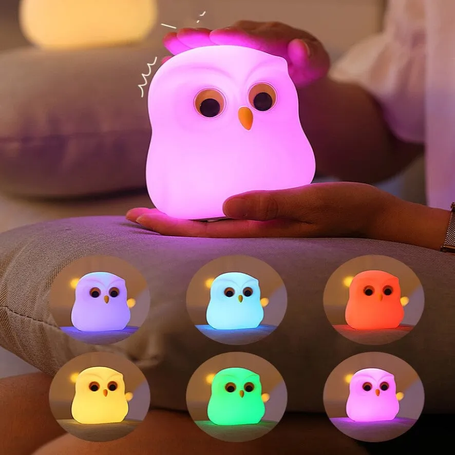 Owl Giraffe Rabbit Buddies LED Night Light Collection