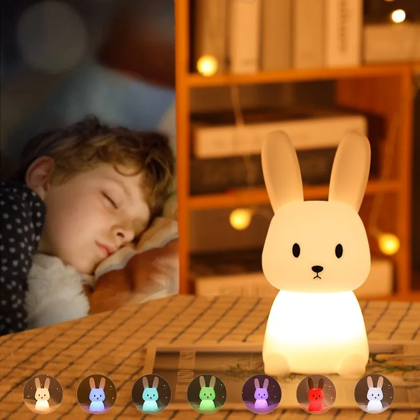 Owl Giraffe Rabbit Buddies LED Night Light Collection