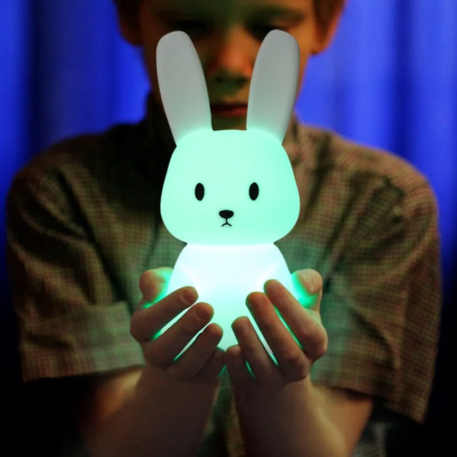 Owl Giraffe Rabbit Buddies LED Night Light Collection
