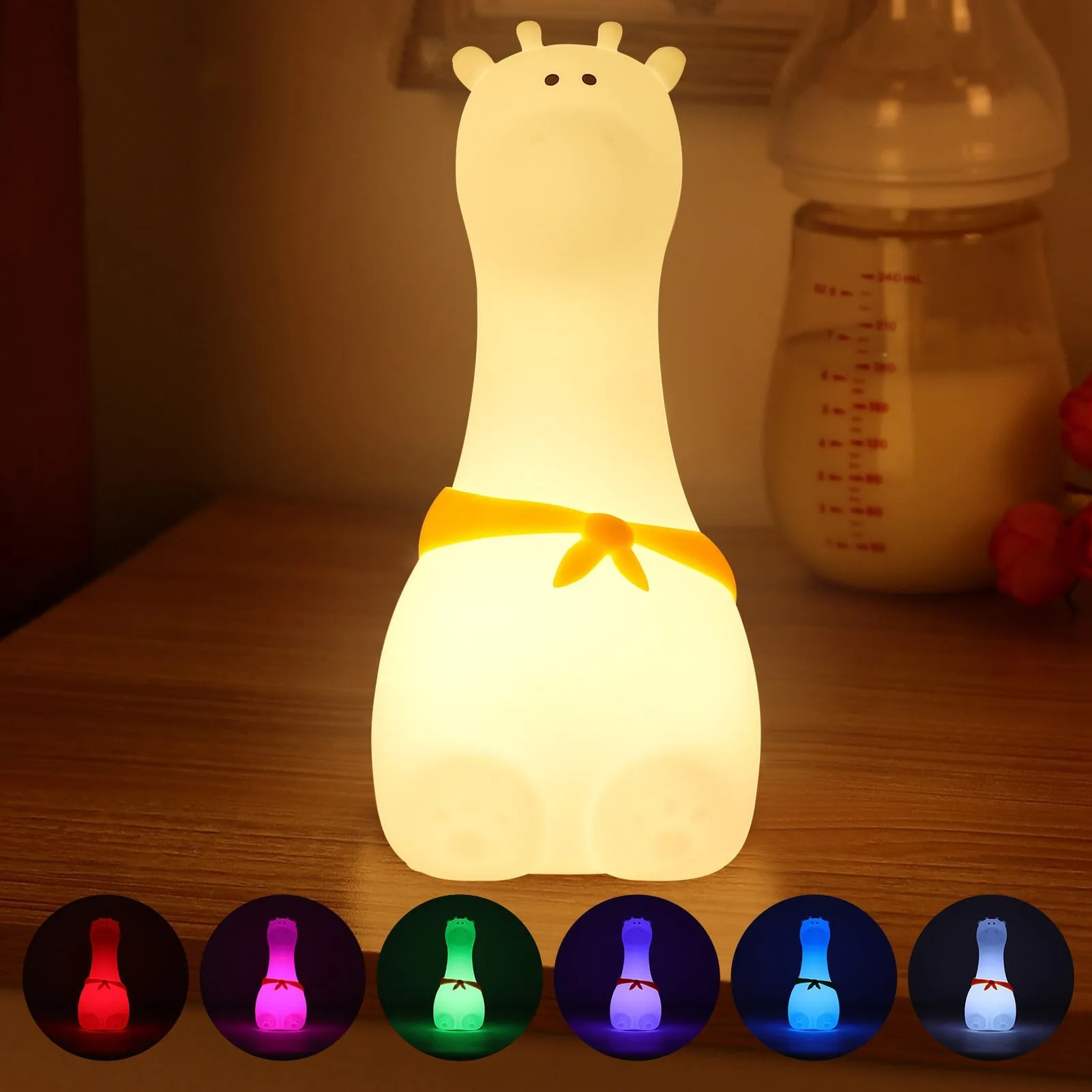 Owl Giraffe Rabbit Buddies LED Night Light Collection