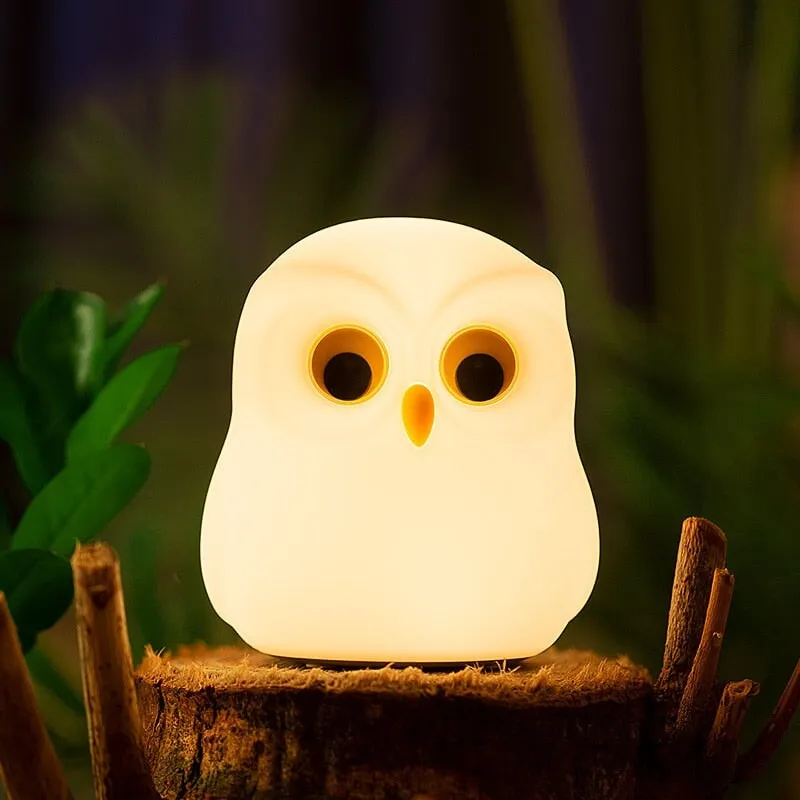 Owl Giraffe Rabbit Buddies LED Night Light Collection