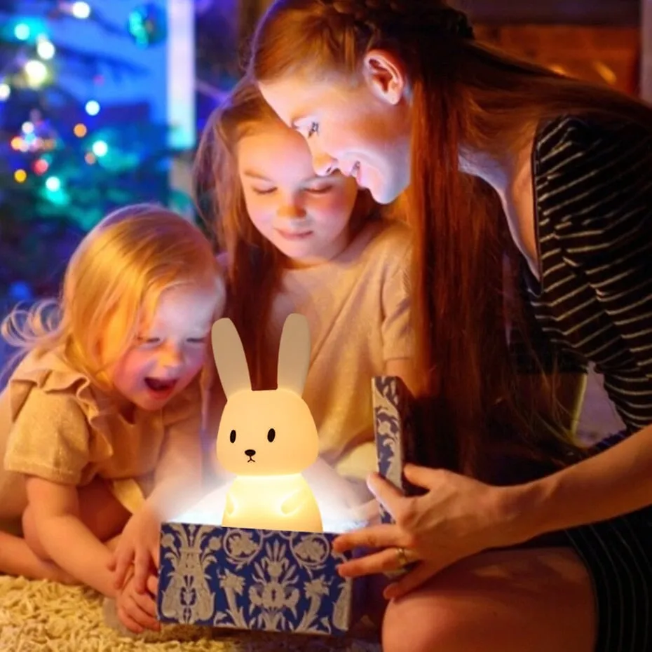 Owl Giraffe Rabbit Buddies LED Night Light Collection