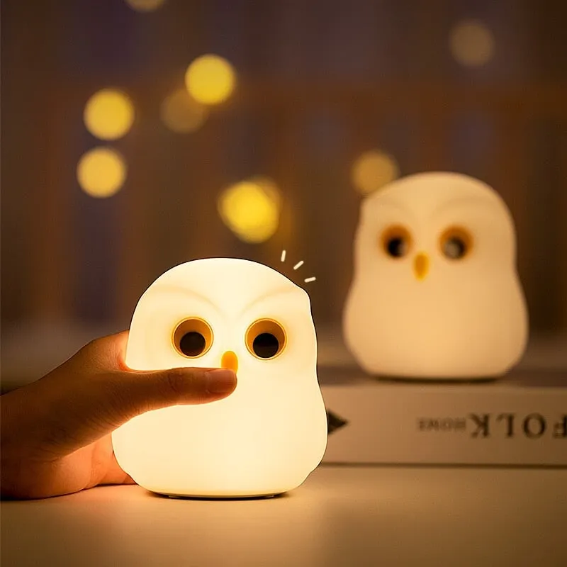 Owl Giraffe Rabbit Buddies LED Night Light Collection
