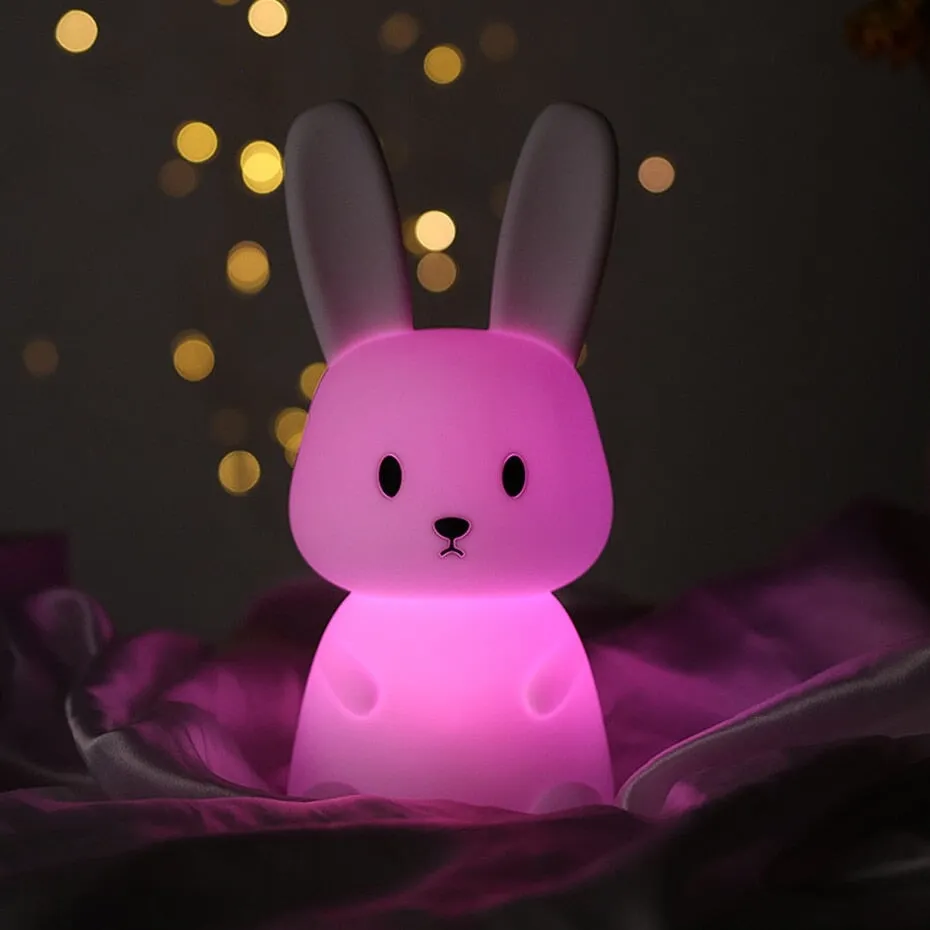 Owl Giraffe Rabbit Buddies LED Night Light Collection