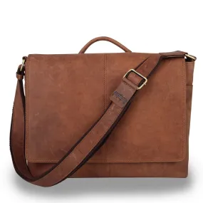 Parker Vintage Leather iLaptop Bag (Suede Touch)