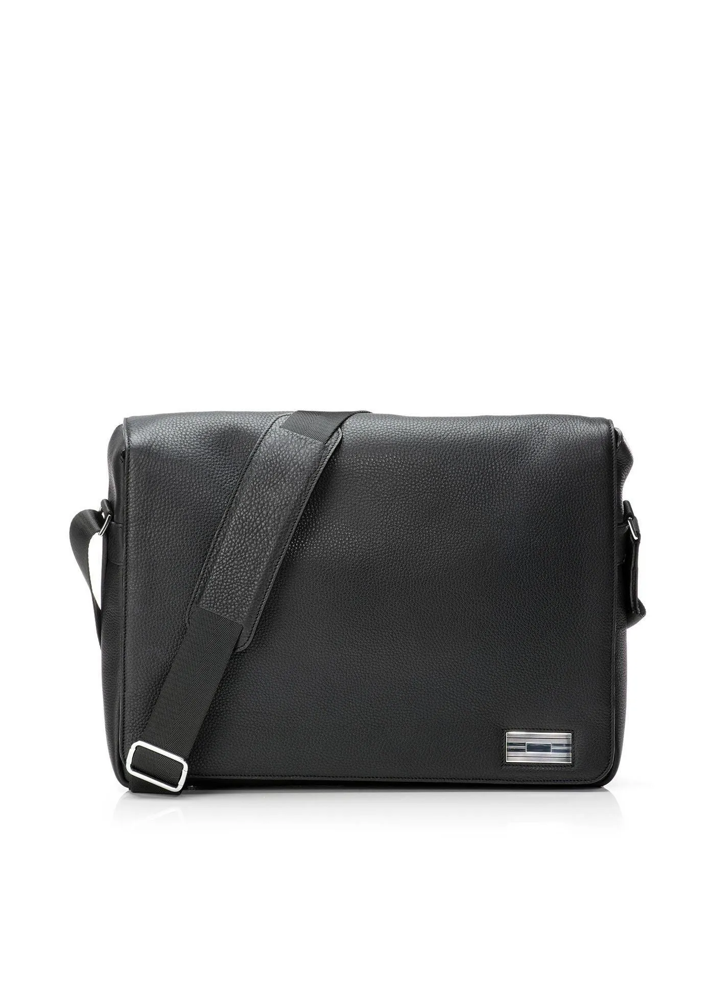 Penn Messenger Bag - Black Leather