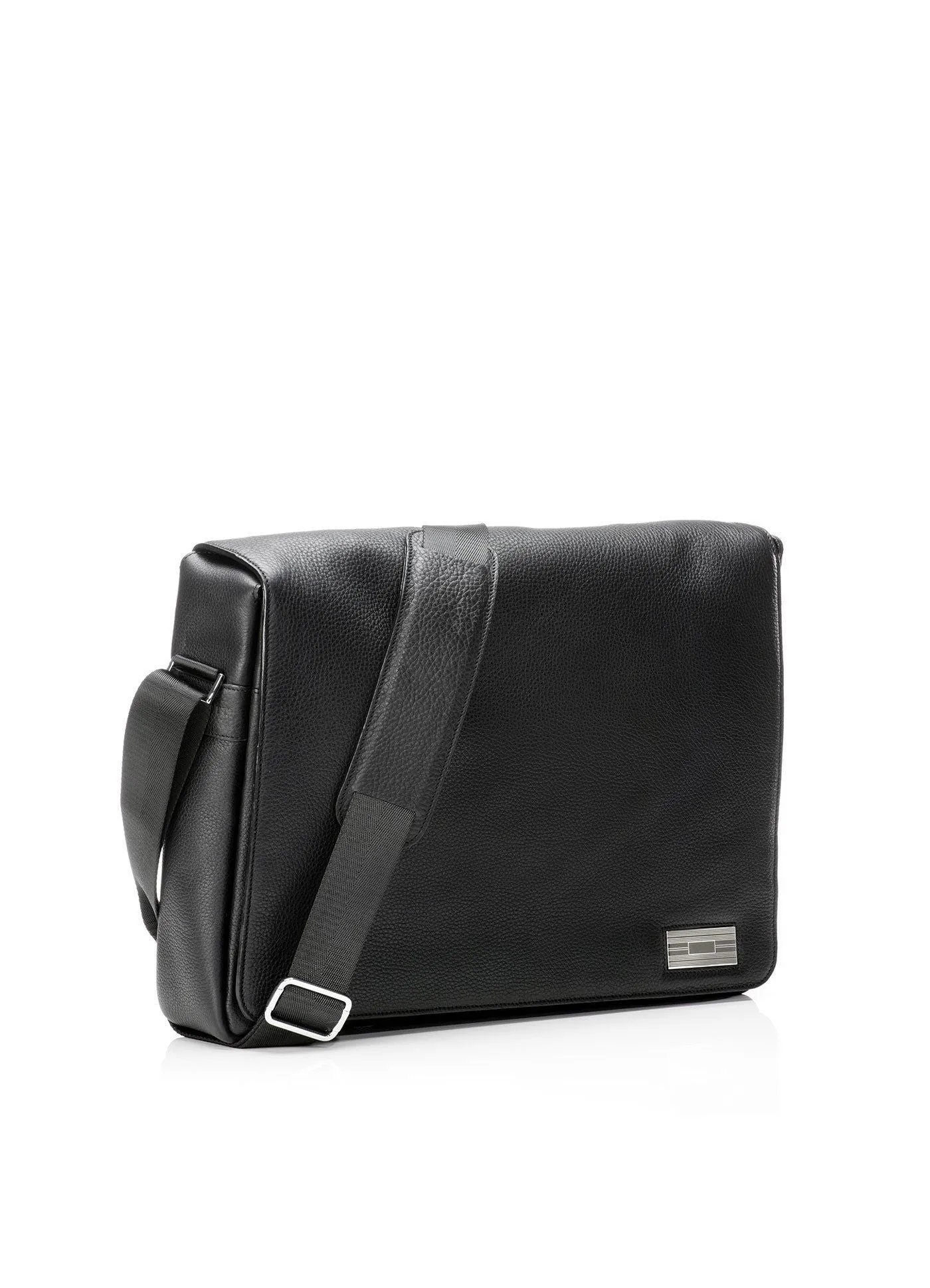 Penn Messenger Bag - Black Leather