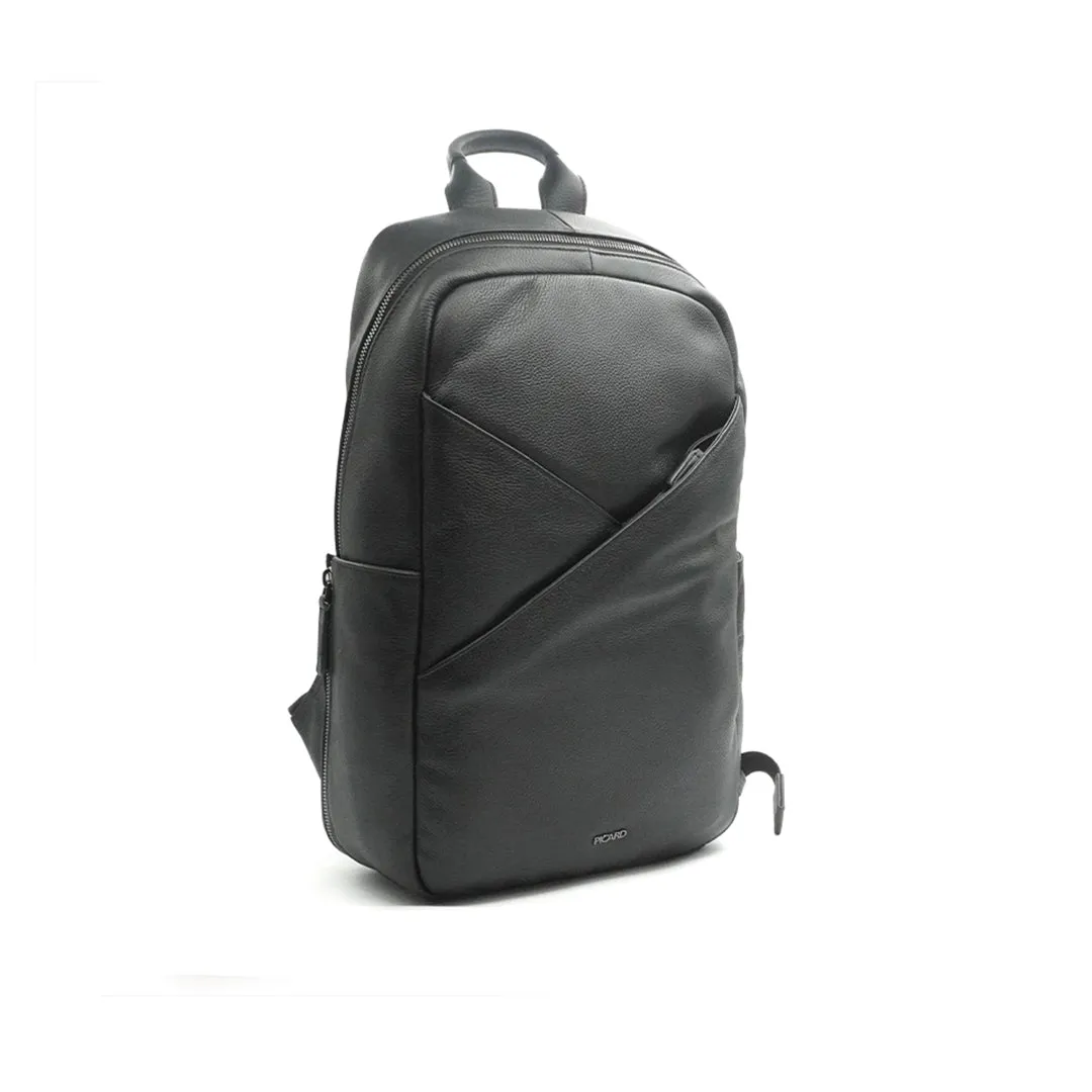 Picard Kiel Men's Leather Backpack (Black)