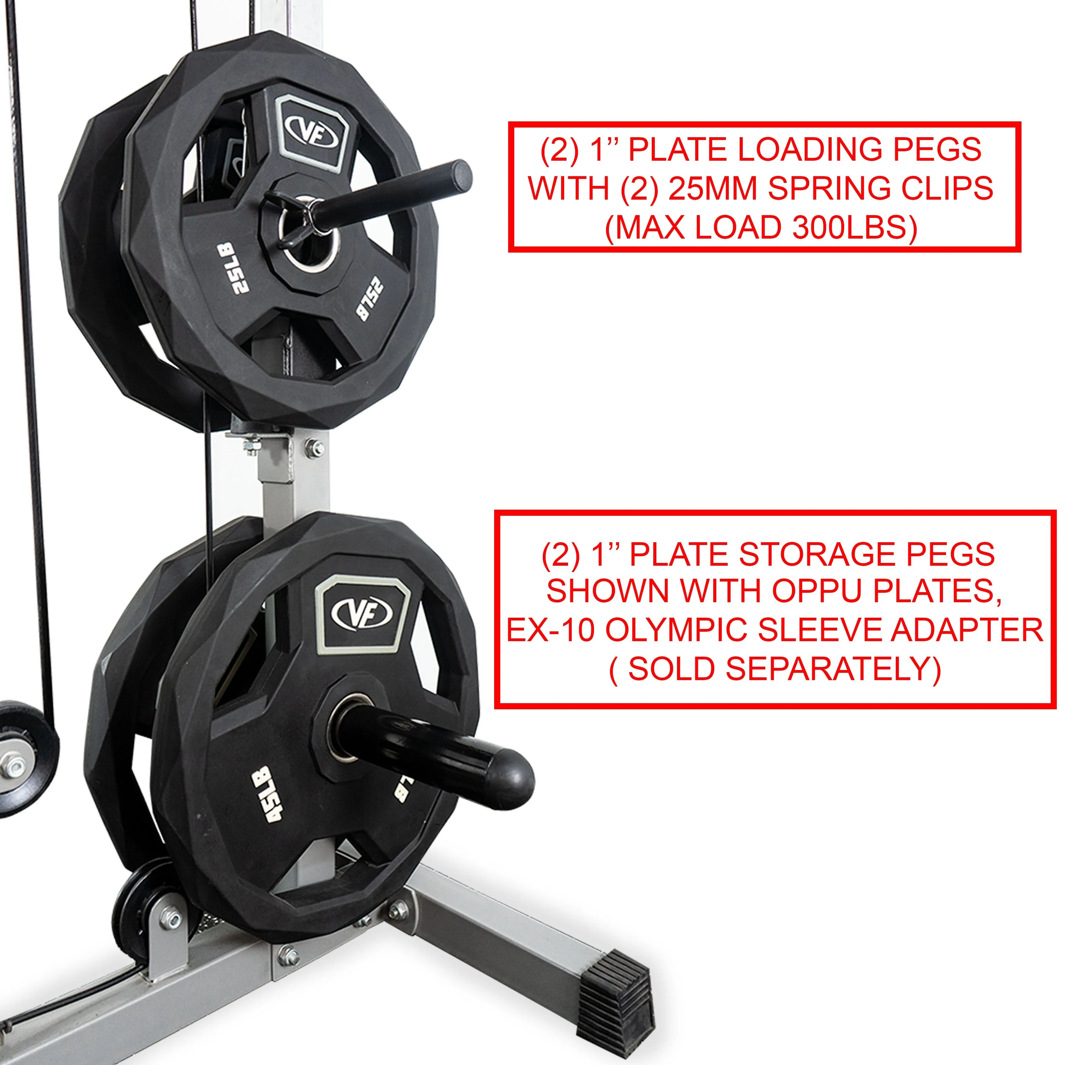 Plate Loaded Lat Pull Machine w/ Row and Ab Crunch