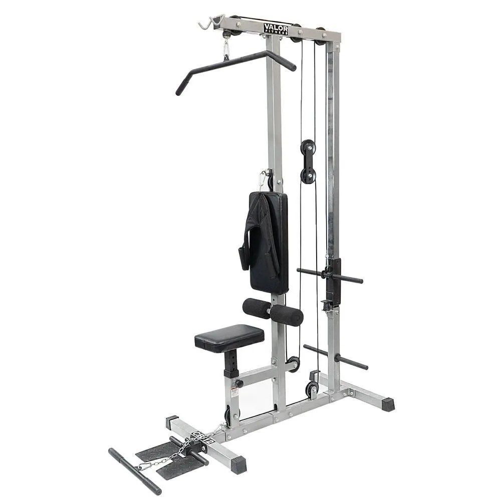 Plate Loaded Lat Pull Machine w/ Row and Ab Crunch