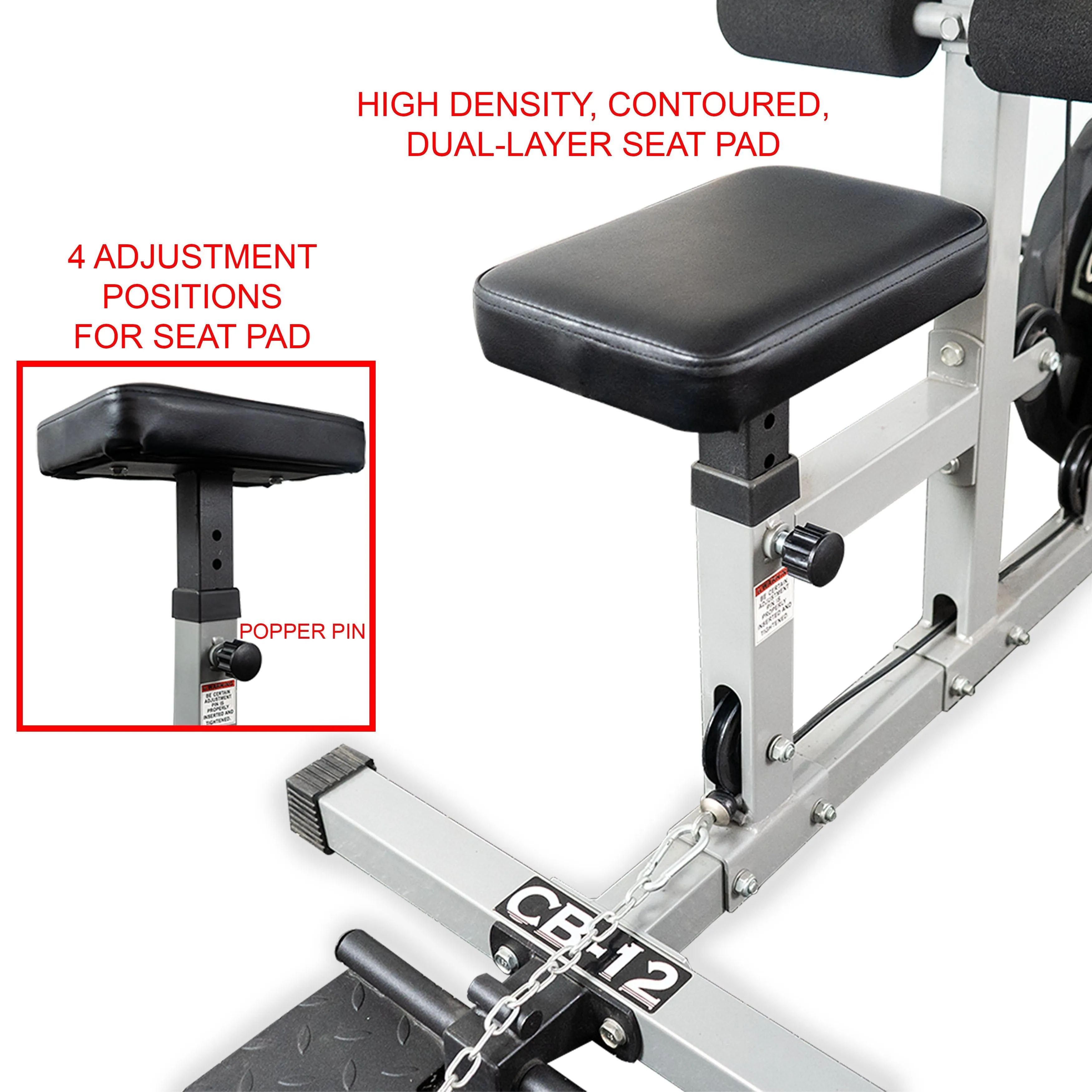 Plate Loaded Lat Pull Machine w/ Row and Ab Crunch