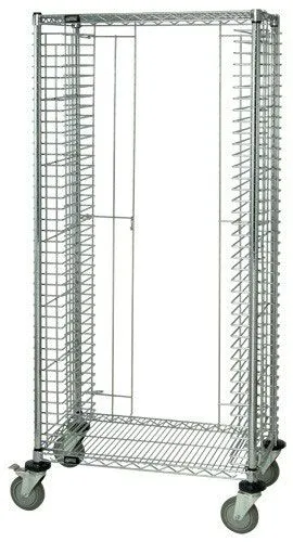 Quantum TC-EL38CO End-Load Wire Tray Cart, 21.75" x 27" x 69"
