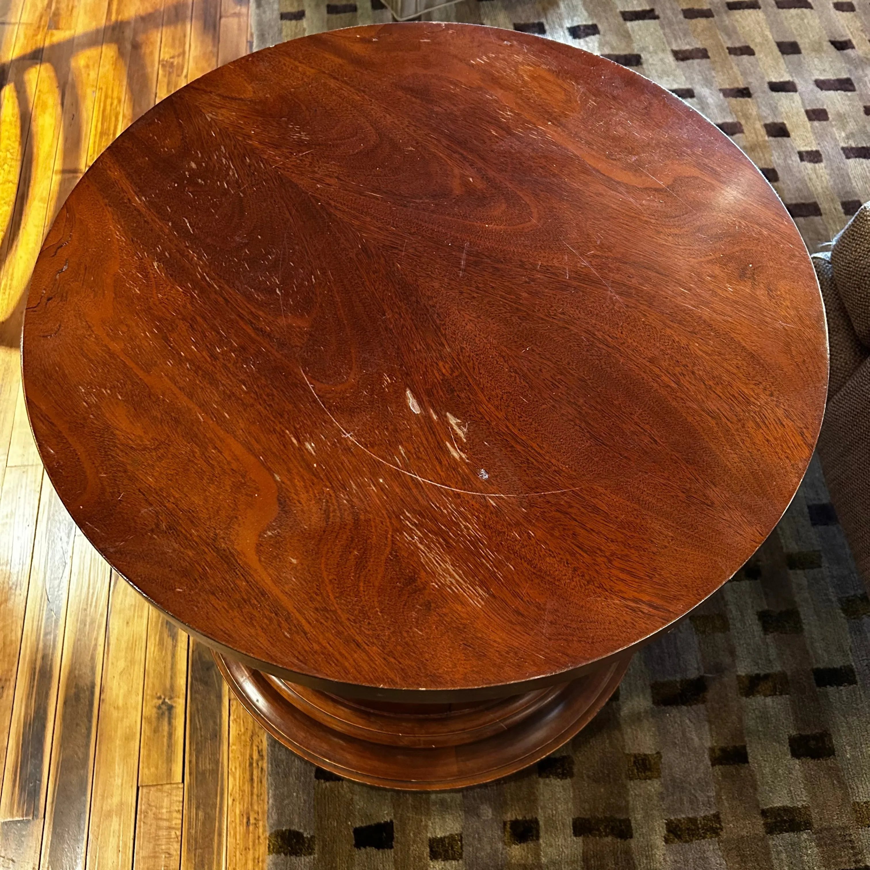 Ralph Lauren Side Cabinet, Column Shape, Round Top - 2 Available