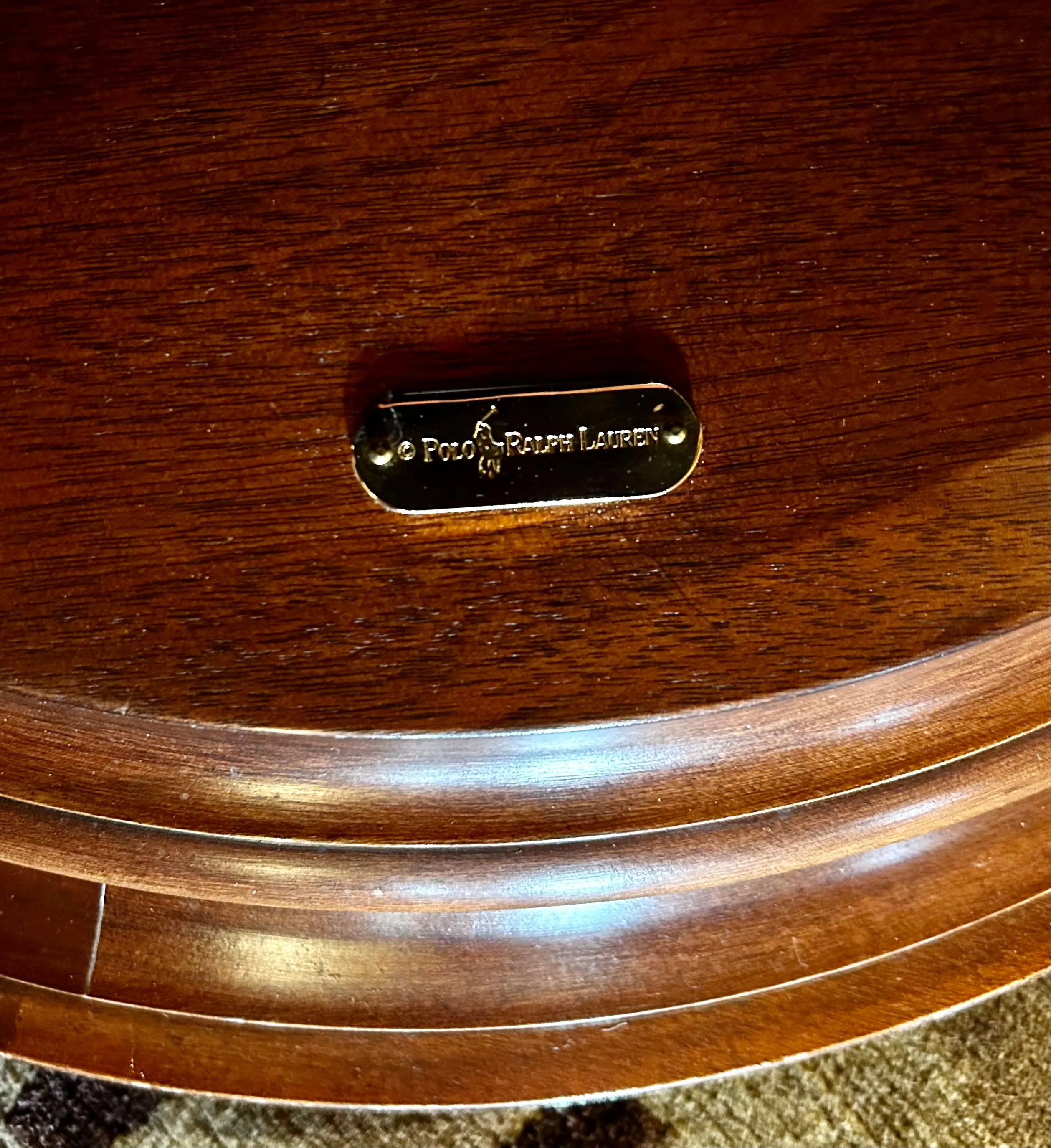 Ralph Lauren Side Cabinet, Column Shape, Round Top - 2 Available