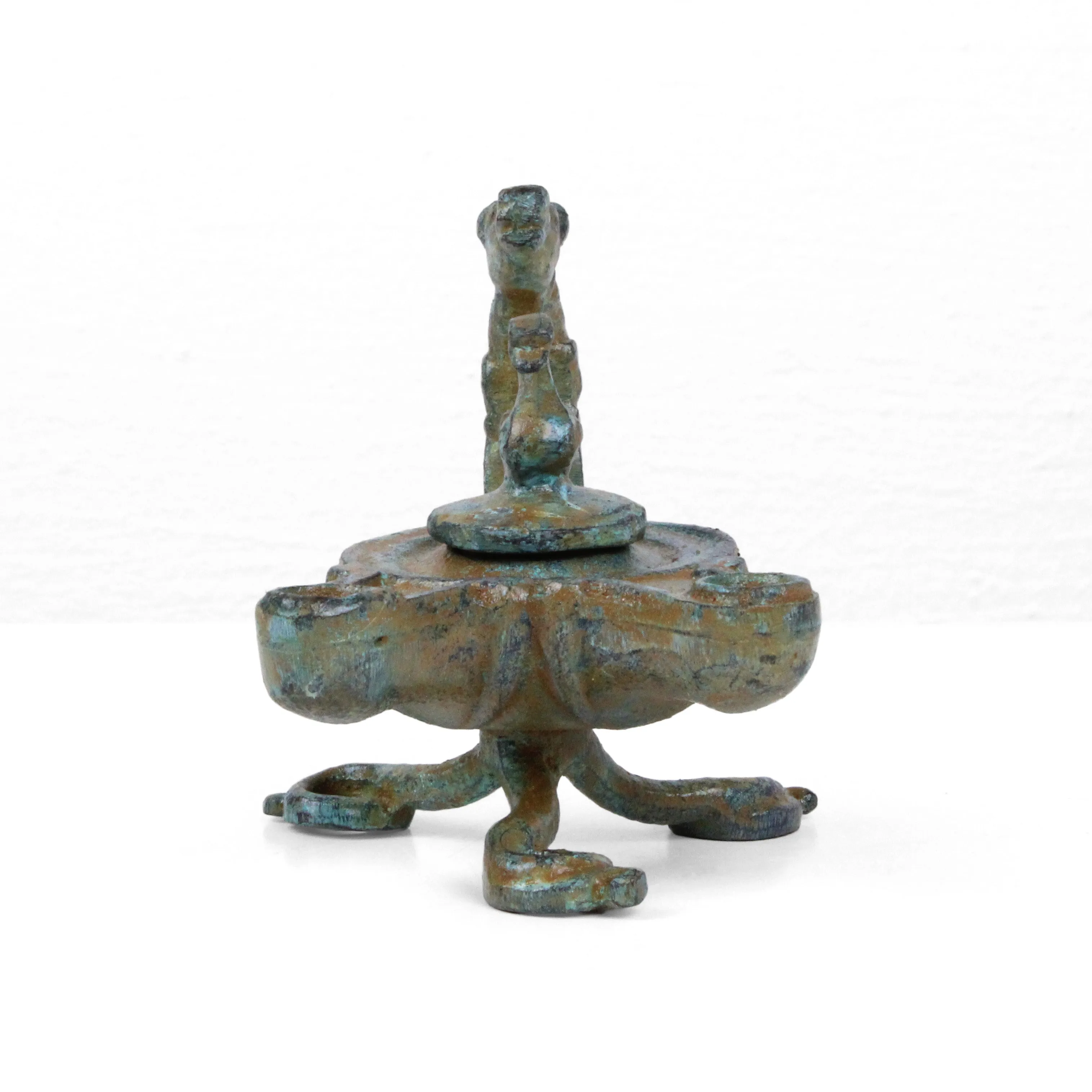Roman Bronze Oil Lamp