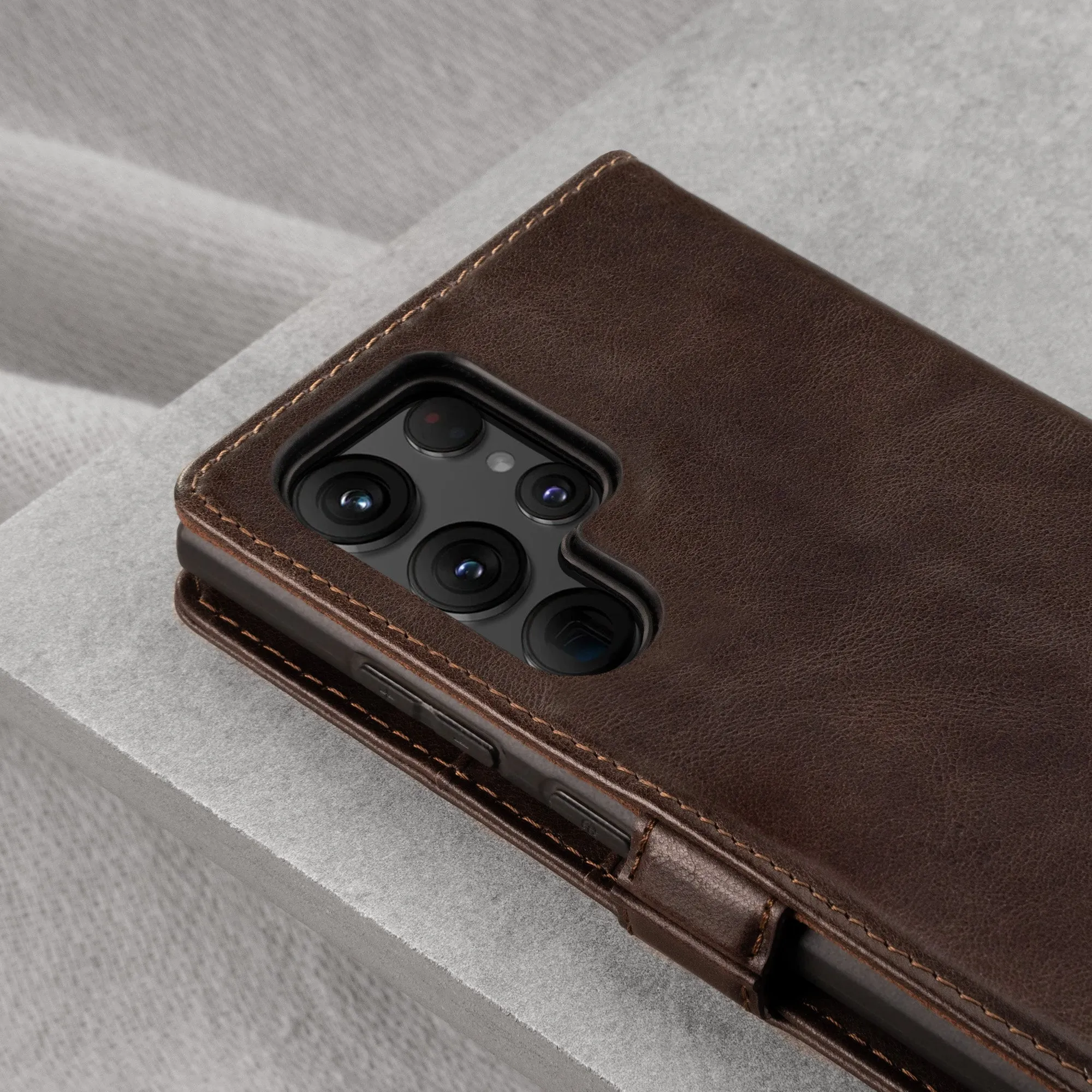 Samsung Galaxy S22 Ultra Leather Wallet Case (with Stand function)