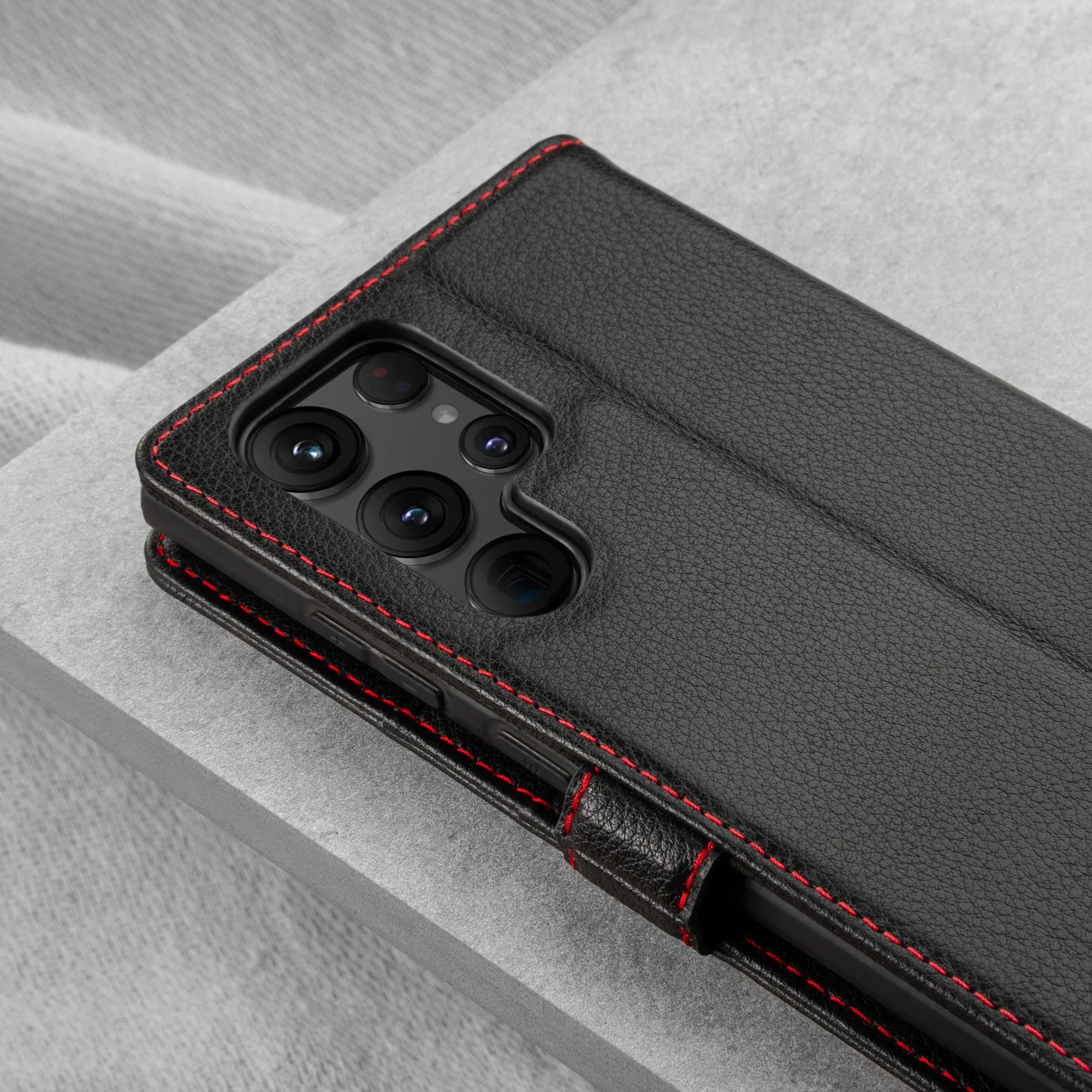 Samsung Galaxy S22 Ultra Leather Wallet Case (with Stand function)