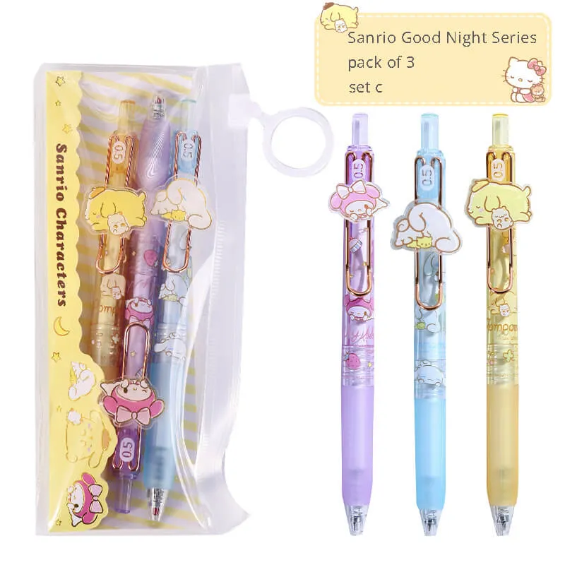 Sanrio Good Night Series Metal Clip Gel Pen