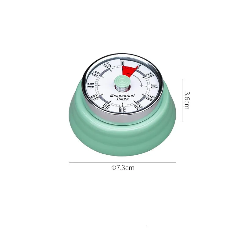 SHIMOYAMA Alarm Kitchen Timer Round Mechanical Countdown Time Reminder Cooking Baking Homework Teaching Timing Clock with Magnet