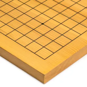 Shin Kaya Veneer 0.8-Inch Beginner's Reversible 9x9 / 13x13 Go Game Board (Goban)