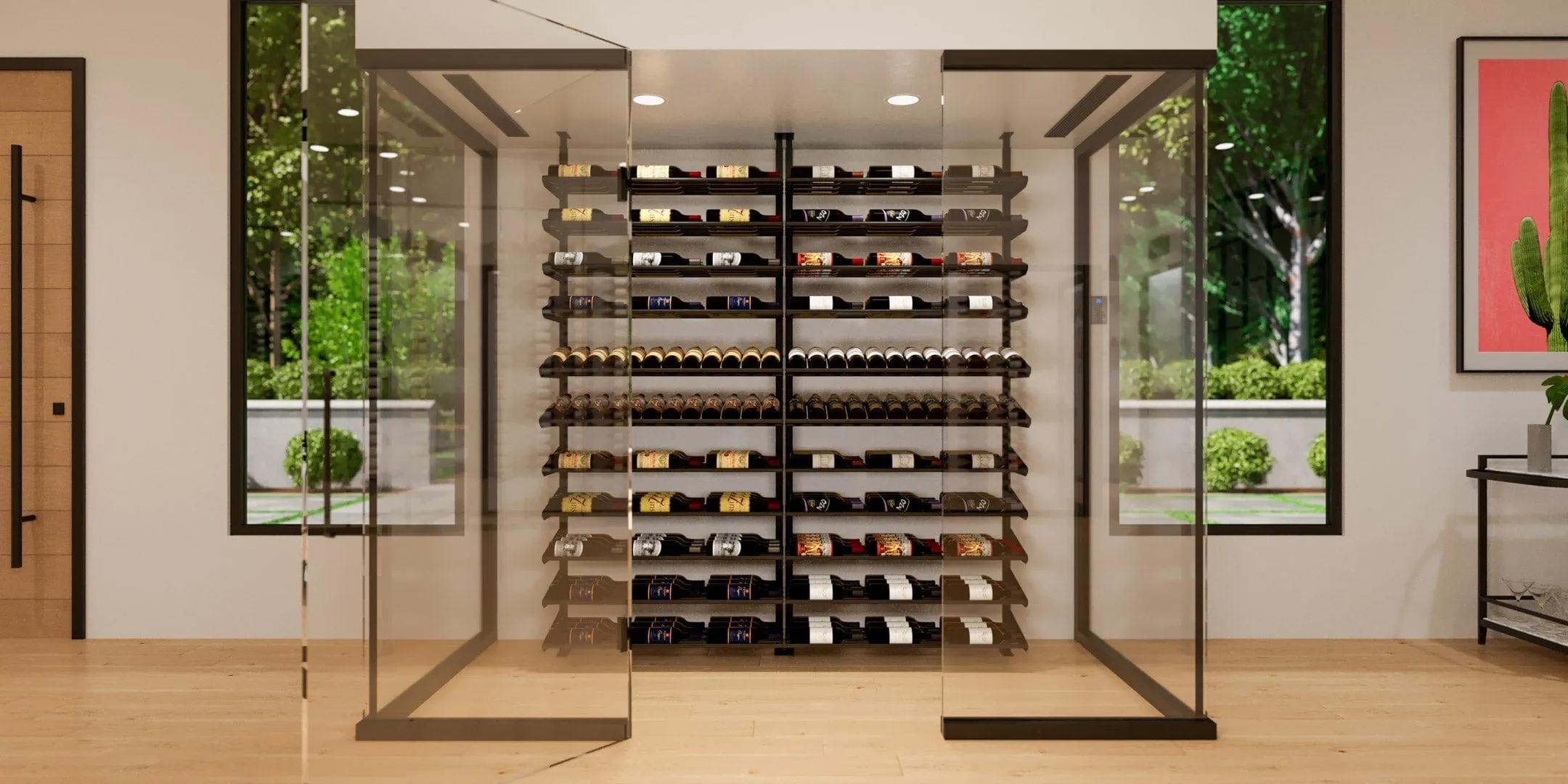 Showcase Series Display Kit Wine Rack, Wine Display Racks (78 - 105 Bottles)