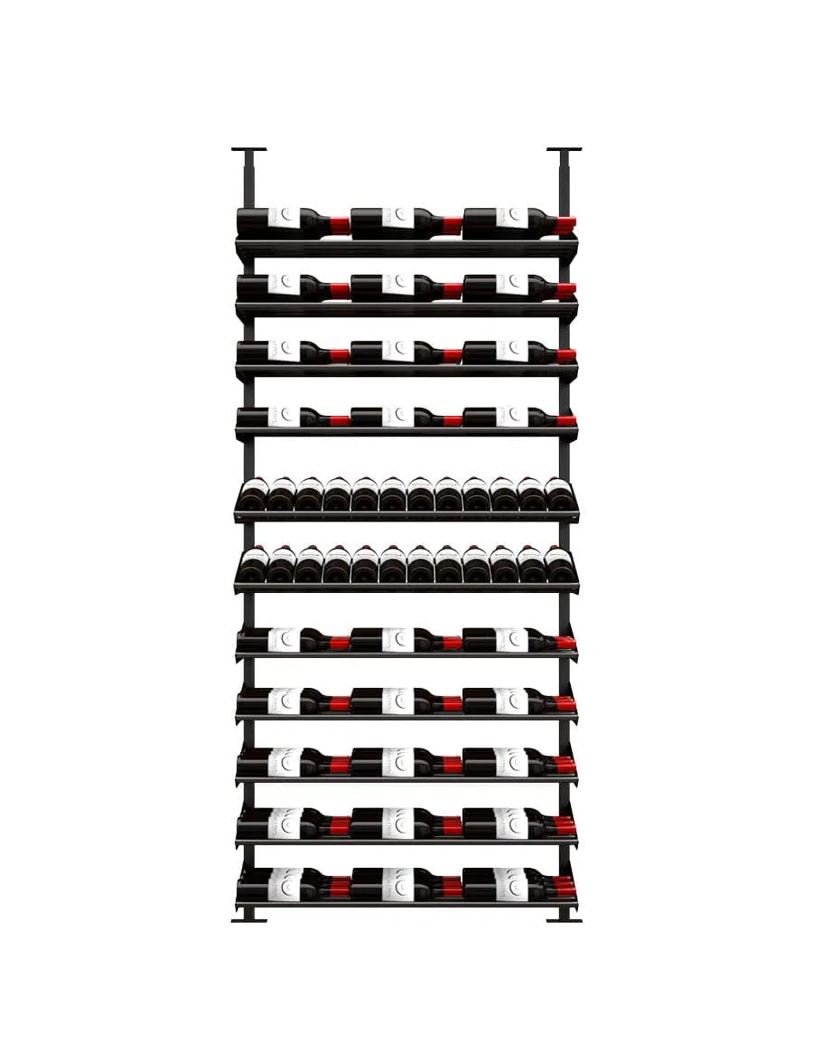 Showcase Series Display Kit Wine Rack, Wine Display Racks (78 - 105 Bottles)