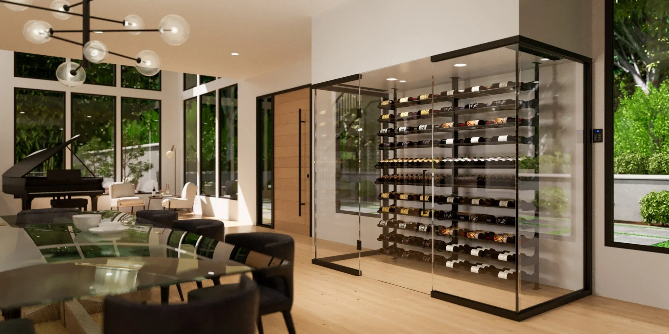 Showcase Series Display Kit Wine Rack, Wine Display Racks (78 - 105 Bottles)