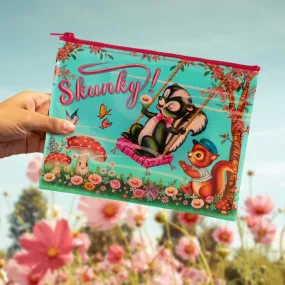 Skunky Zipper Pouch | Storage Case Organizer | 9.5" x 7.25" | BlueQ at GetBullish