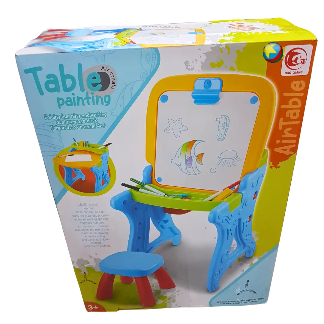 Sky High Imagination Airtable Painting Desk - Foldable Learning & Art Easel for Kids